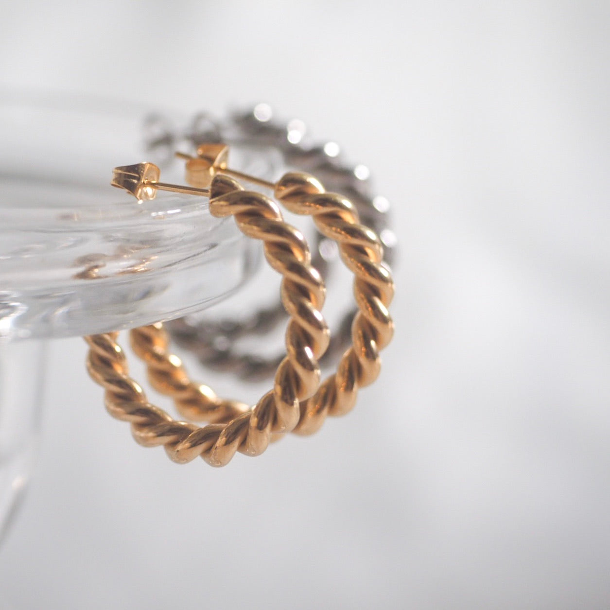 Keir Twisted Hoop Earrings