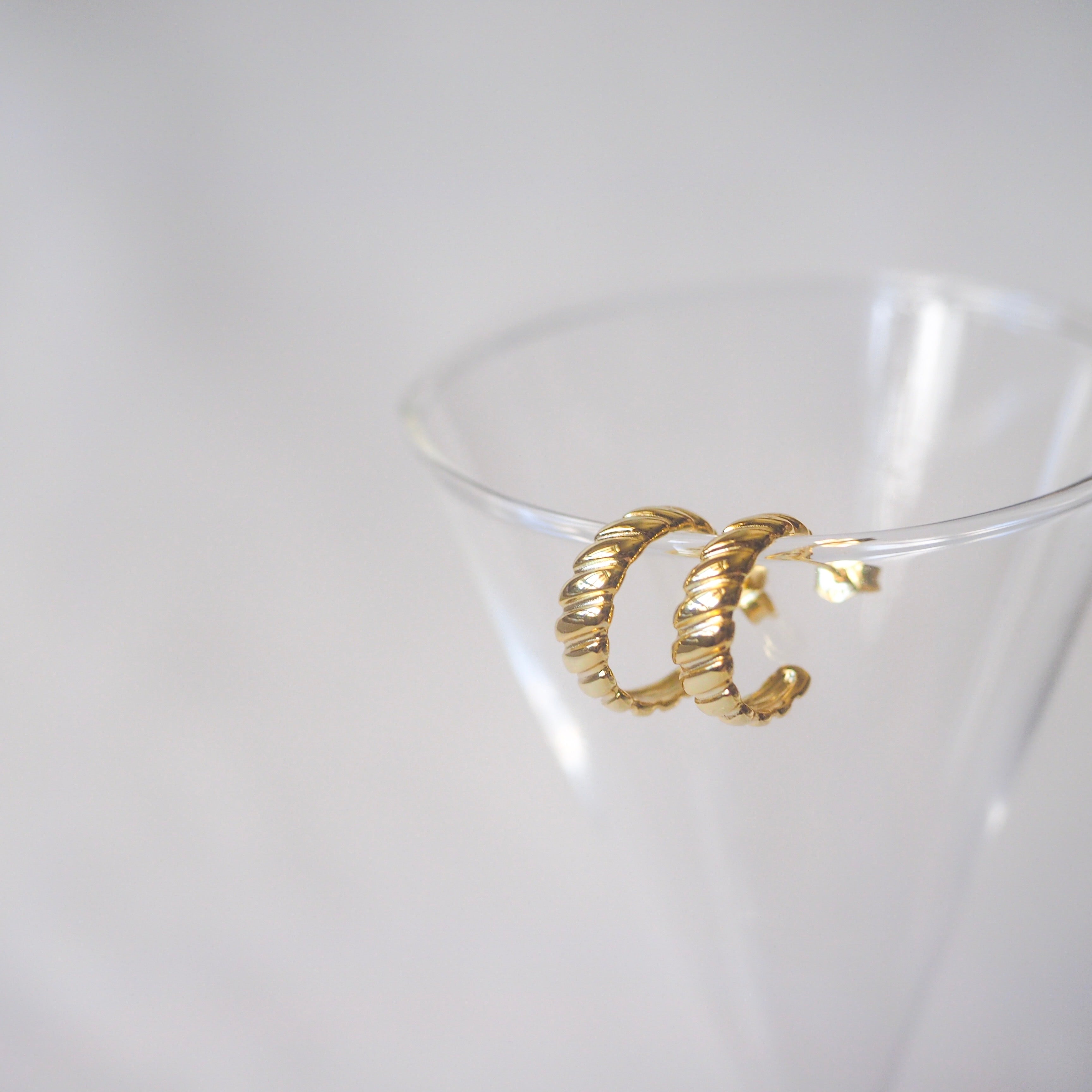 Bella Twisted Hoop Earrings