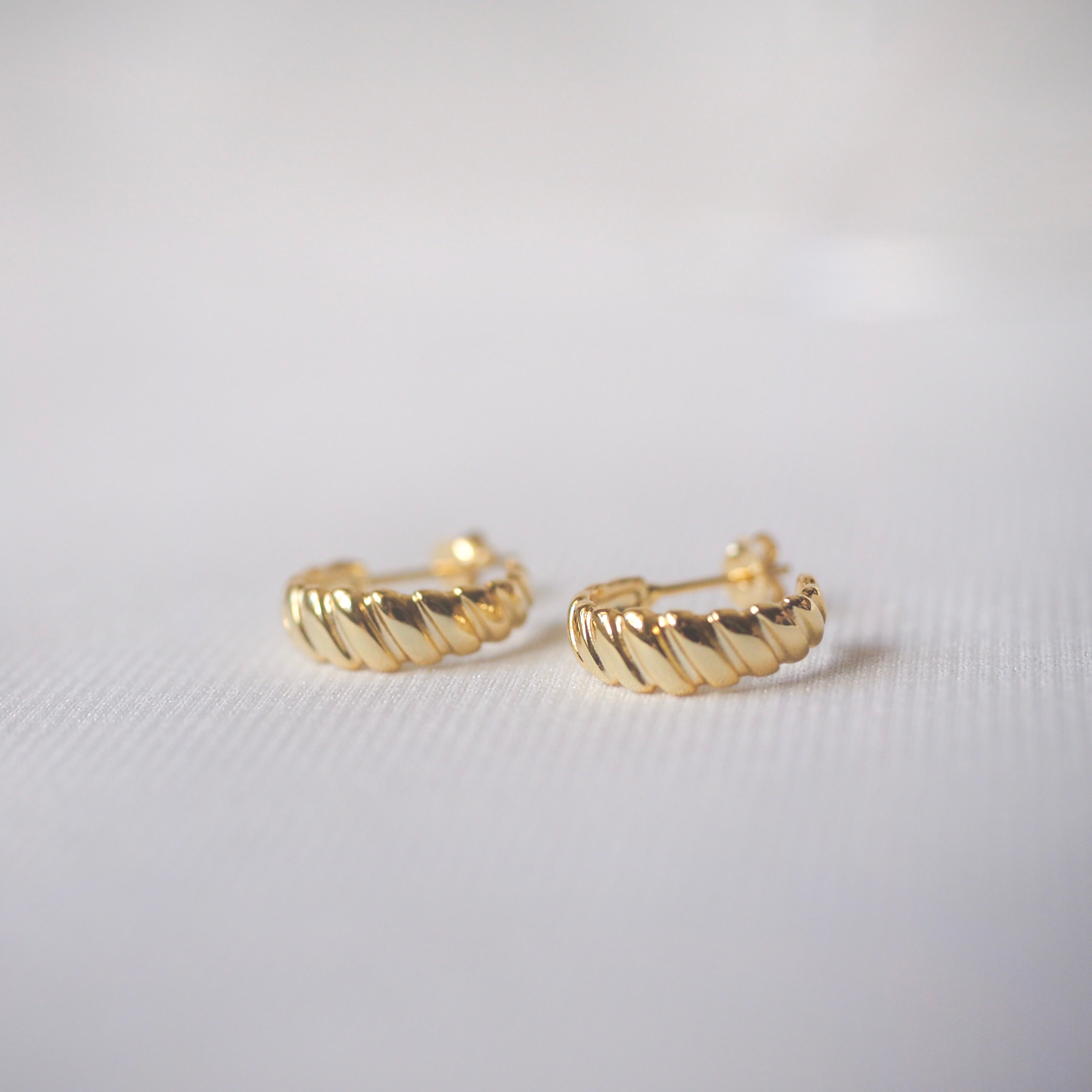 Bella Twisted Hoop Earrings